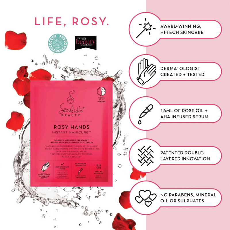 Seoulista Beauty, Rosy Hands® Instant Manicure Single Pack