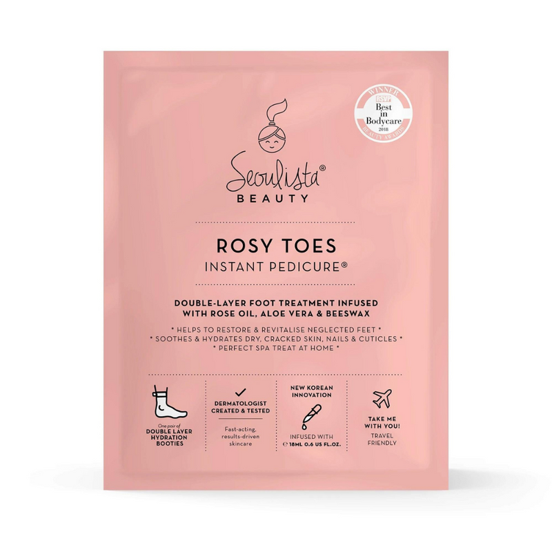 Seoulista Beauty, Rosy Toes® Instant Pedicure Single Pack