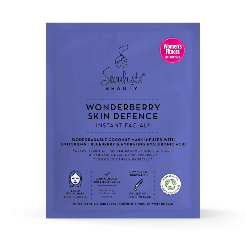 Seoulista Beauty, Wonderberry Skin Defence Instant Facial® Masks 20 Pack (15% Discount)