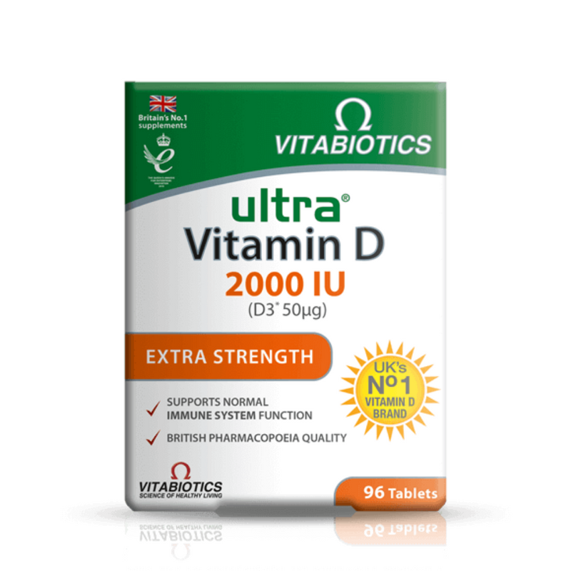 Vitabiotics, Ultra Vitamin D 2000IU 96 Tablets