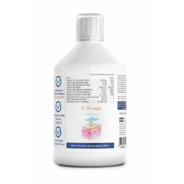 Swedish Nutra, Marine Collagen Liquid 1000mg 500ml