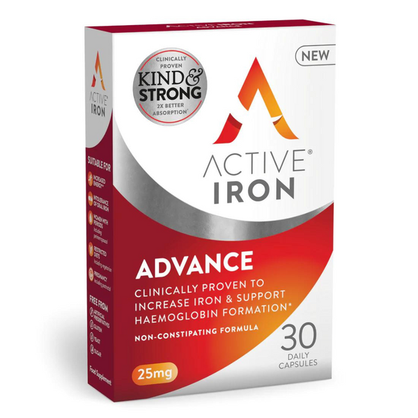 Active Iron, Advance Iron Supplement 25mg 30 Capsules
