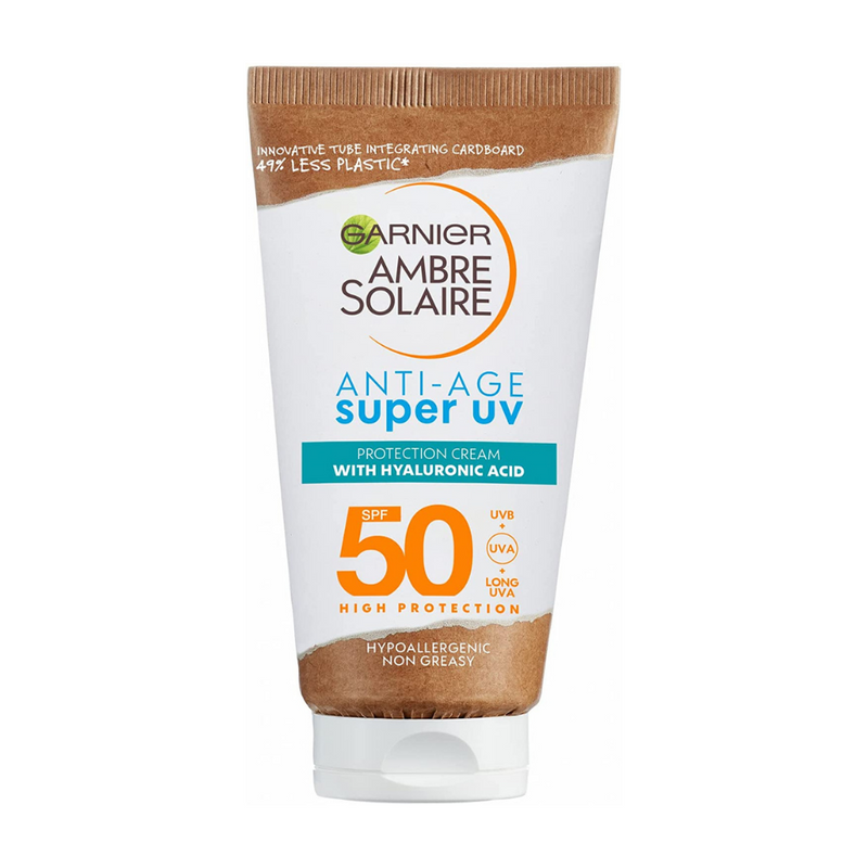 Garnier Ambre Solaire, Anti-Age Super UV Face Protection Cream SPF50 50ml Default Title