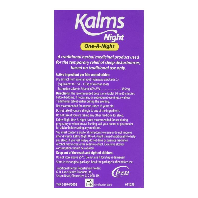 Kalms, Night One-A-Night 21 Tablets