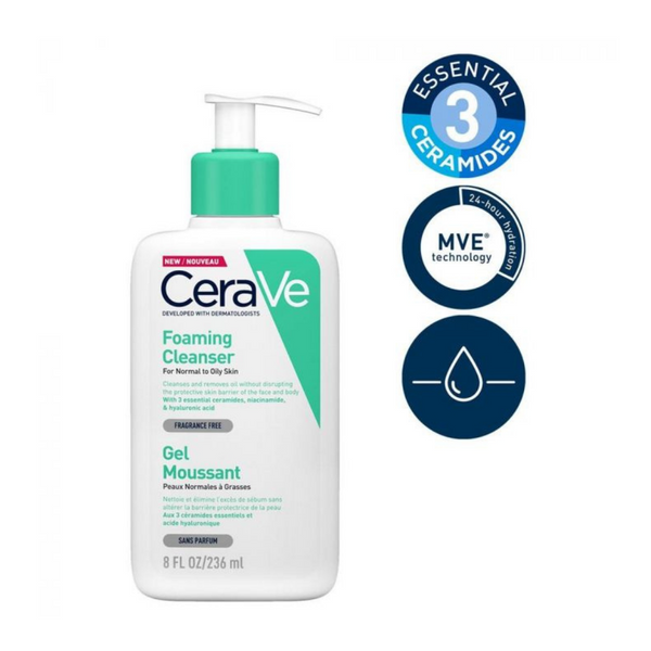 CeraVe, Foaming Cleanser Normal to Oily Skin 236ml