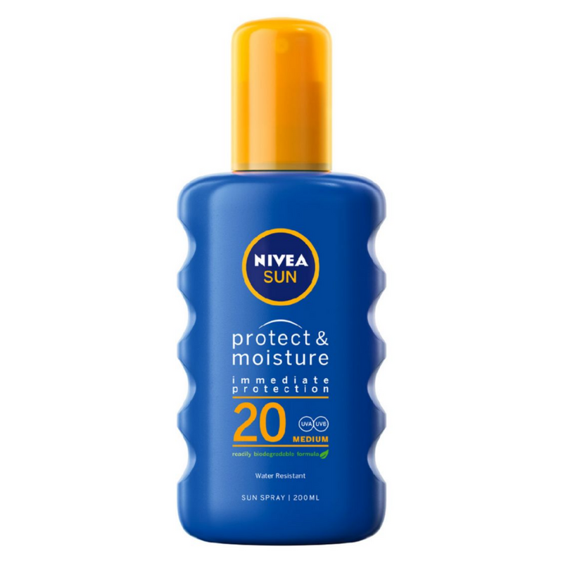Nivea Sun, Protect & Moisture Spray SPF20 200ml Default Title