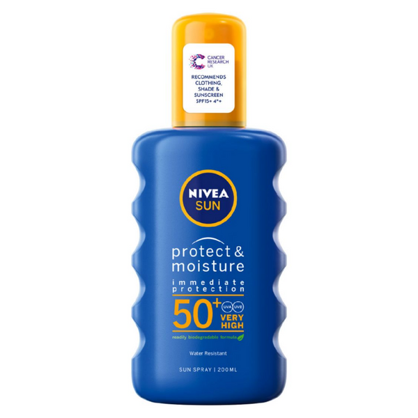 Nivea Sun, Protect & Moisture Spray SPF50+ 200ml Default Title