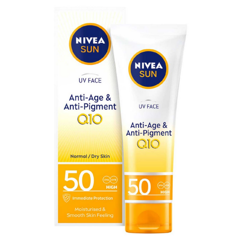 Nivea Sun, Q10 Anti Age & Anti Pigments Face Cream SPF50 50ml Default Title