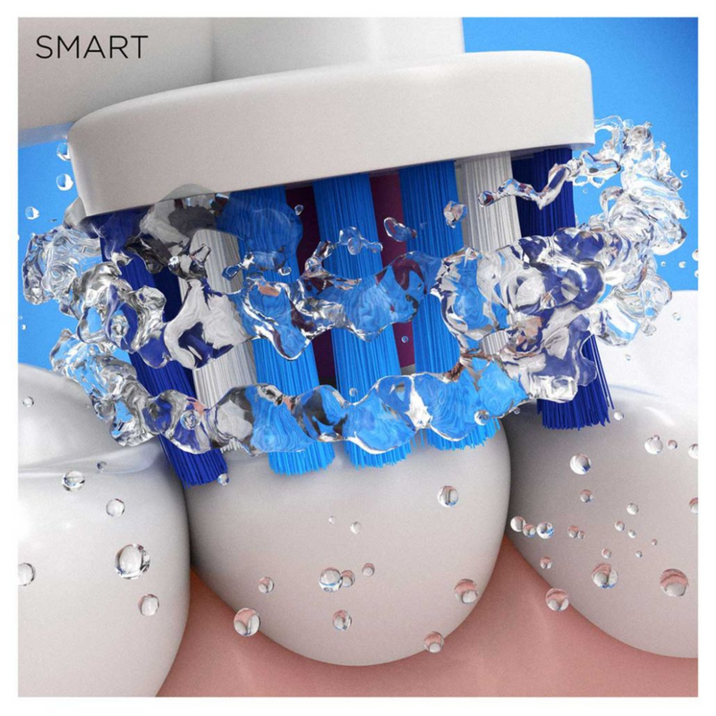 Braun Oral-B, Smart 4 4000W 3D White Electric Toothbrush + Bonus Travel Case - Pink Edition