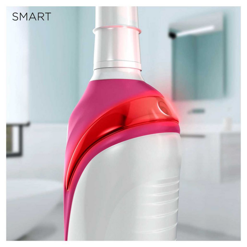 Braun Oral-B, Smart 4 4000W 3D White Electric Toothbrush + Bonus Travel Case - Pink Edition
