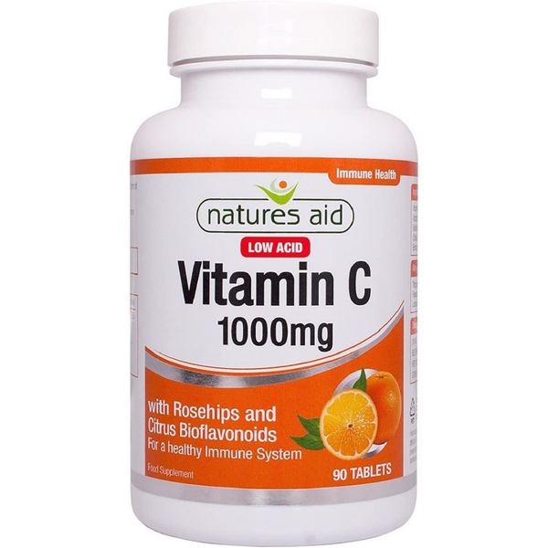 Natures Aid, Vitamin C 1000mg Low Acid 90 Tablets