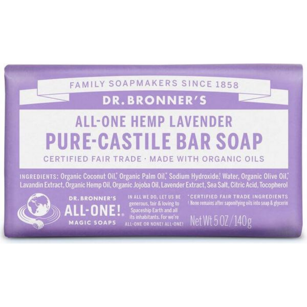 Dr. Bronner, Lavender Soap Bar 140g