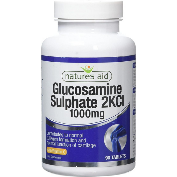 Natures Aid, Glucosamine Sulphate 1000mg With Vitamin C 90 Tablets